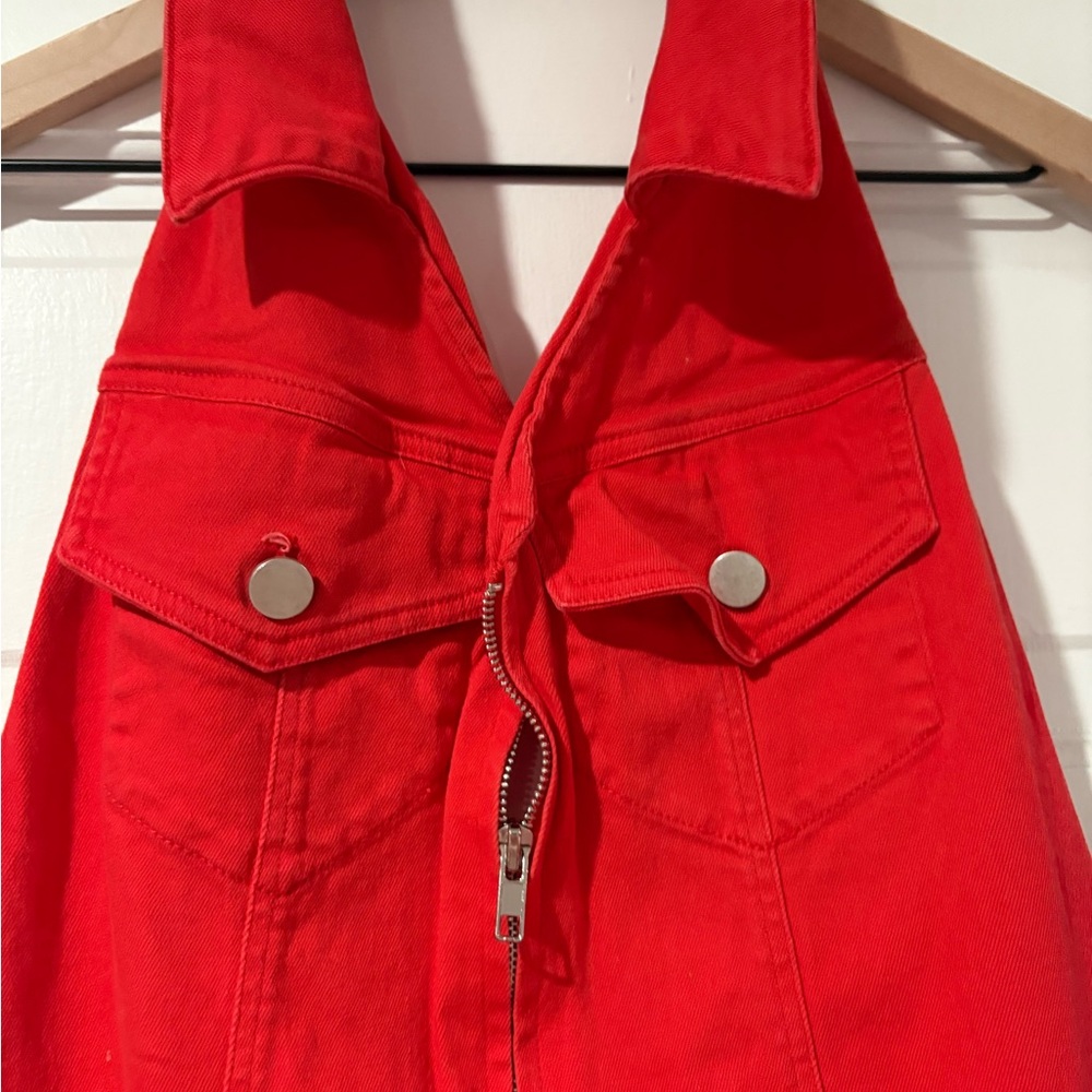 Red Backless Dress - Picture 3 of 5